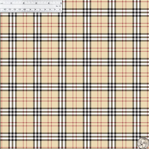 12x12 Permanent Patterned Vinyl - Spring Plaid - Yellow - Expressions  Vinyl