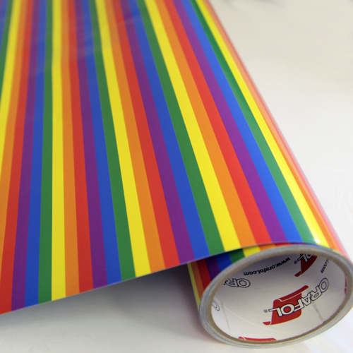 Printed pattern permanent Rainbow / Gay Pride Stripe Print x Sheet