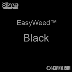 Siser EasyWeed HTV: 12 x 24 Sheet - Black