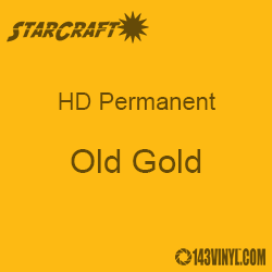 12 x 5' Roll - StarCraft HD Glossy Permanent Vinyl - Old Gold