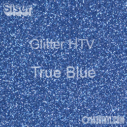Siser Glitter HTV 12 x 20 Sheet - True Blue