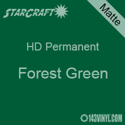 12 x 10 Yard Roll - StarCraft HD Matte Permanent Vinyl - Forest Green