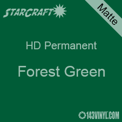 24" x 10 Yard Roll - StarCraft HD Matte Permanent Vinyl - Forest Green