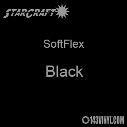 Outlet 11.5" x 12" Sheet StarCraft SoftFlex HTV - Black 