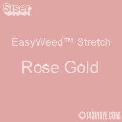 Rose Gold Siser EasyWeed Stretch Heat Transfer Vinyl (HTV) (Bulk Rolls