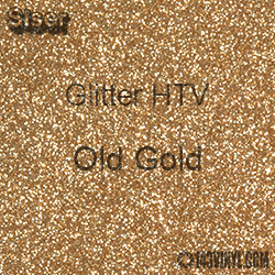 Siser Glitter HTV 12 x 20 Sheet - Old Gold