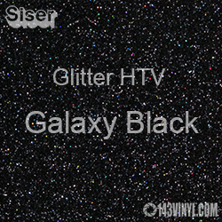 Siser Glitter HTV 12 x 12 Sheet - Galaxy Black