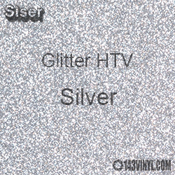 SISER GLITTER HEAT TRANSFER VINYL, 12 inch x 12 inch
