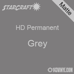 24" x 10 Yard Roll - StarCraft HD Matte Permanent Vinyl - Grey