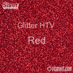 Siser Glitter HTV Red Choose Your Length