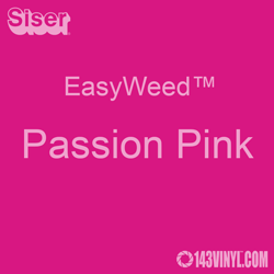 Siser EasyWeed HTV: 12 x 24 Sheet - Passion Pink