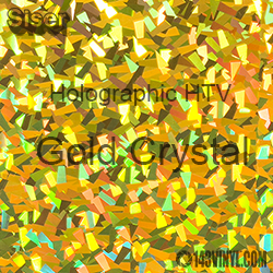 Siser Holographic Gold Crystal 12 inch x 20 inch Sheet