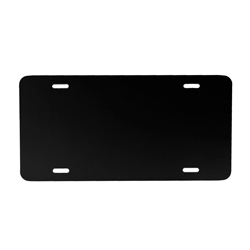 Aluminum License Plate - Black