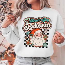 Press Ready Transfer Sheet - Santa Don't Stop Believing