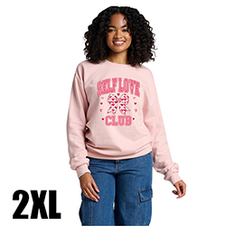 Craftentines Party Blush Crewneck & Press Ready DTF Bundle - 2XL