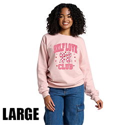 Craftentines Party Blush Crewneck & Press Ready DTF Bundle - Large