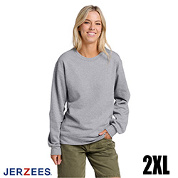 Jerzees Ultimate Fleece Crewneck Sweatshirt - Athletic Heather - 2XL