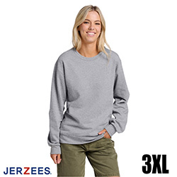 Jerzees Ultimate Fleece Crewneck Sweatshirt - Athletic Heather - 3XL