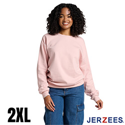 Jerzees Ultimate Fleece Crewneck Sweatshirt - Blush Pink - 2XL