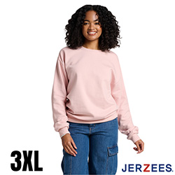 Jerzees Ultimate Fleece Crewneck Sweatshirt - Blush Pink - 3XL