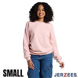 Jerzees Ultimate Fleece Crewneck Sweatshirt - Blush Pink - Small