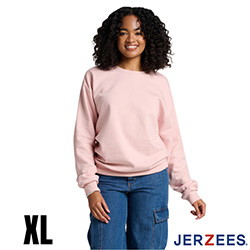 Jerzees Ultimate Fleece Crewneck Sweatshirt - Blush Pink - XL