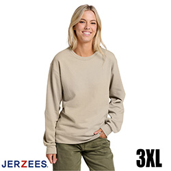 Jerzees Ultimate Fleece Crewneck Sweatshirt - Putty - 3XL