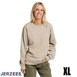 Jerzees Ultimate Fleece Crewneck Sweatshirt - Putty - XL