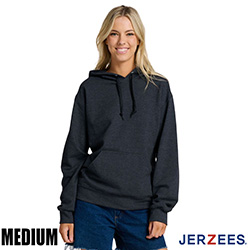 Jerzees Ultimate Fleece Pullover Hood - Black Ink Heather - Medium