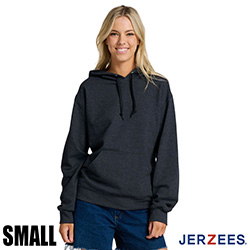 Jerzees Ultimate Fleece Pullover Hood - Black Ink Heather - Small