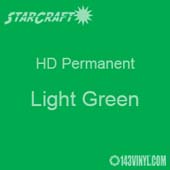 12" x 5' Roll - StarCraft HD Glossy Permanent Vinyl - Light Green