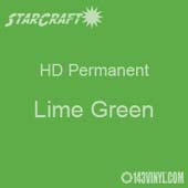 12" x 5' Roll - StarCraft HD Glossy Permanent Vinyl - Lime Green