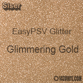Siser EasyPSV Glitter - Glimmering Gold (12) - 12" x 24" Sheet