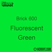 12" x 20" Sheet Siser Brick 600 HTV - Fluorescent Green