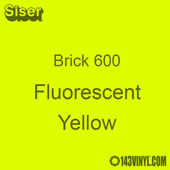 12" x 20" Sheet Siser Brick 600 HTV - Fluorescent Yellow