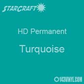 12" x 5' Roll - StarCraft HD Glossy Permanent Vinyl - Turquoise 