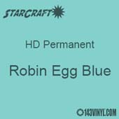 12" x 5' Roll - StarCraft HD Glossy Permanent Vinyl - Robin Egg Blue