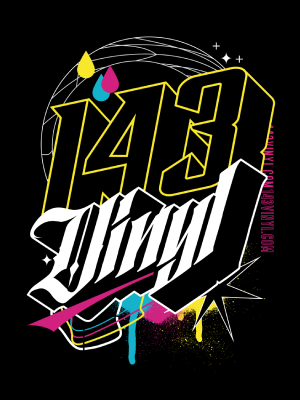 143VINYL CMYK Poster - 143