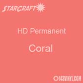 12" x 5' Roll - StarCraft HD Glossy Permanent Vinyl - Coral