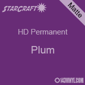 24" x 10 Yard Roll - StarCraft HD Matte Permanent Vinyl - Plum