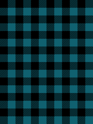 Dark Teal Buffalo Plaid