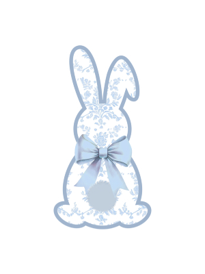 Light Blue Damask Bunny - 143