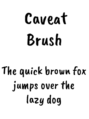 Caveat Brush