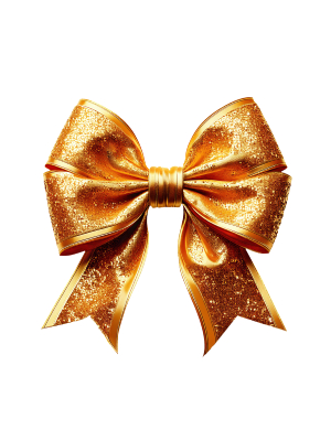 Glitter Gold Bow - 143