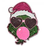 Craftentines Party Heat Transfer Sequin Patch - Grinch Bubblegum