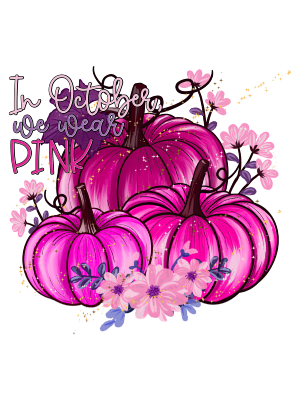 We Wear Pink Pumpkins In October - 143