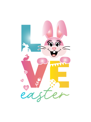 Love Easter - Bold Letters - 143