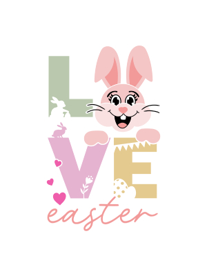 Love Easter - Pastel Letters - 143