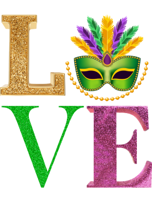 Love Mardi Gras - Glitter - 143