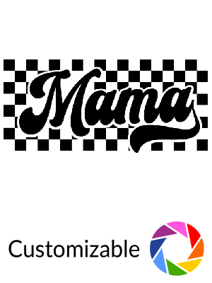 Mama Retro Checkerboard - Shape